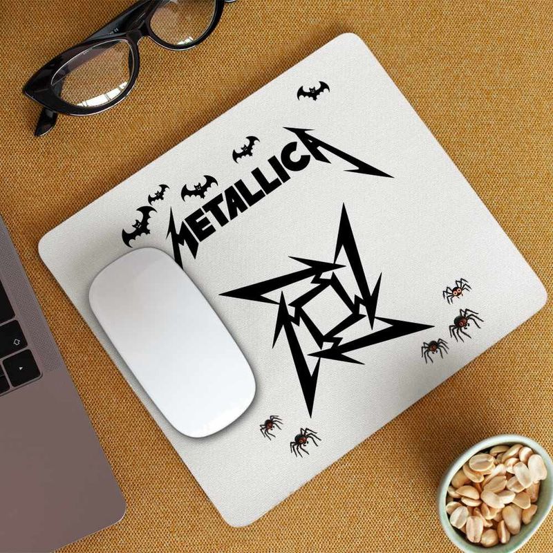 PC, gaming si accesorii - Periferice PC - Mousepad - Mousepad Metallica Merch Seek Destroy, 21x19cm - Infinity.ro
