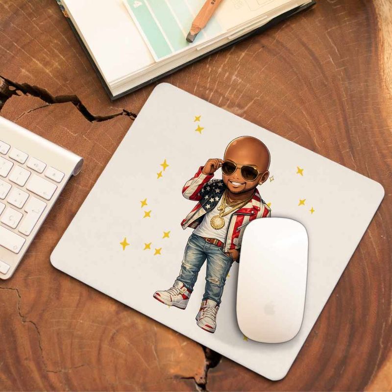 PC, gaming si accesorii - Periferice PC - Mousepad - Mousepad Flo Rida Anime Cartoon, 21x19cm - Infinity.ro