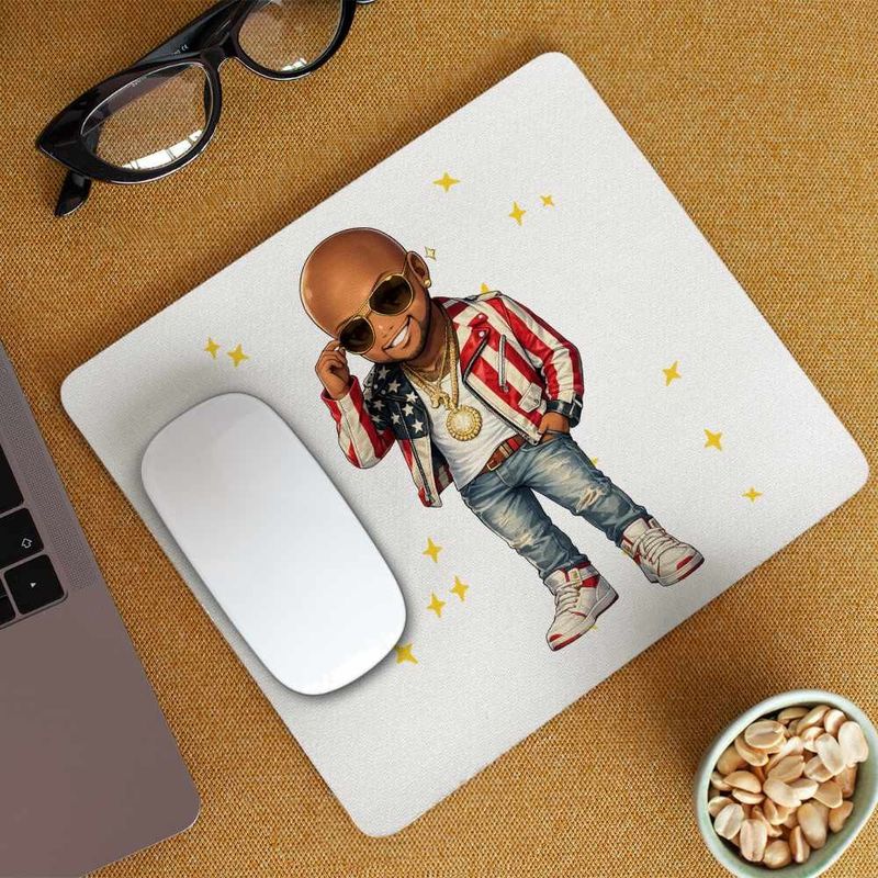 PC, gaming si accesorii - Periferice PC - Mousepad - Mousepad Flo Rida Anime Cartoon, 21x19cm - Infinity.ro
