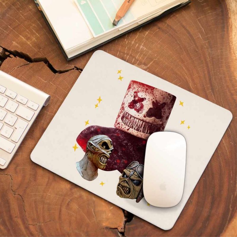 PC, gaming si accesorii - Periferice PC - Mousepad - Mousepad Marshmello Horror Fnaf Halloween, 21x19cm - Infinity.ro