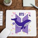 PC, gaming si accesorii - Periferice PC - Mousepad - Mousepad Kpop BTS Universe Whale, 21x19cm - Infinity.ro
