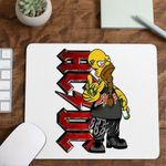 PC, gaming si accesorii - Periferice PC - Mousepad - Mousepad AC/DC The Simpsons Homer ACDC Merch, 21x19cm - Infinity.ro