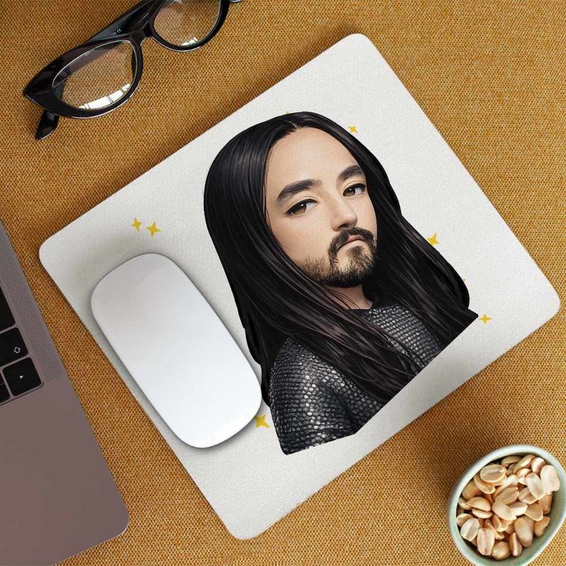 PC, gaming si accesorii - Periferice PC - Mousepad - Mousepad Steve Aoki Anime Chibi Cartoon, 21x19cm - Infinity.ro