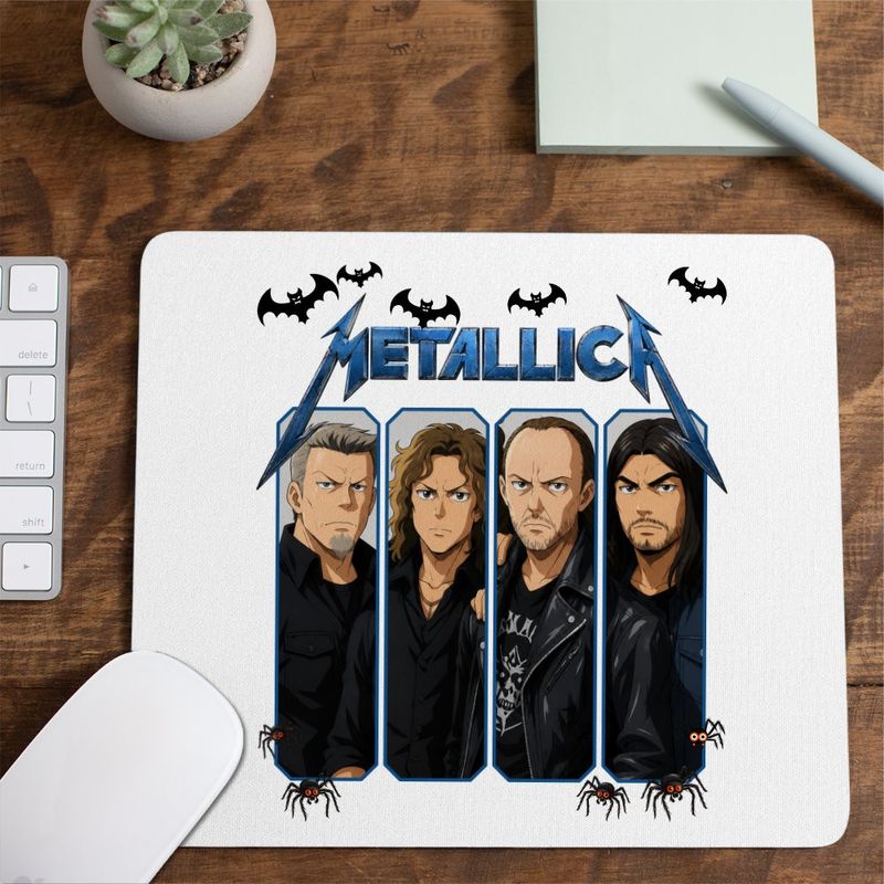 PC, gaming si accesorii - Periferice PC - Mousepad - Mousepad Metallica Four Horsemen Merch, 21x19cm - Infinity.ro