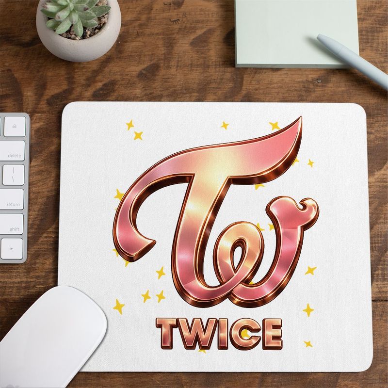 PC, gaming si accesorii - Periferice PC - Mousepad - Mousepad Twice Kpop Party Merch, 21x19cm - Infinity.ro