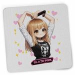 PC, gaming si accesorii - Periferice PC - Mousepad - Mousepad BlackPink Lisa Heart Love Kpop, 21x19cm - Infinity.ro
