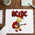 PC, gaming si accesorii - Periferice PC - Mousepad - Mousepad ACDC The Simpsons Bart AC/DC Merch, 21x19cm - Infinity.ro