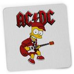 PC, gaming si accesorii - Periferice PC - Mousepad - Mousepad ACDC The Simpsons Bart AC/DC Merch, 21x19cm - Infinity.ro