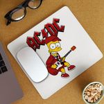 PC, gaming si accesorii - Periferice PC - Mousepad - Mousepad ACDC The Simpsons Bart AC/DC Merch, 21x19cm - Infinity.ro