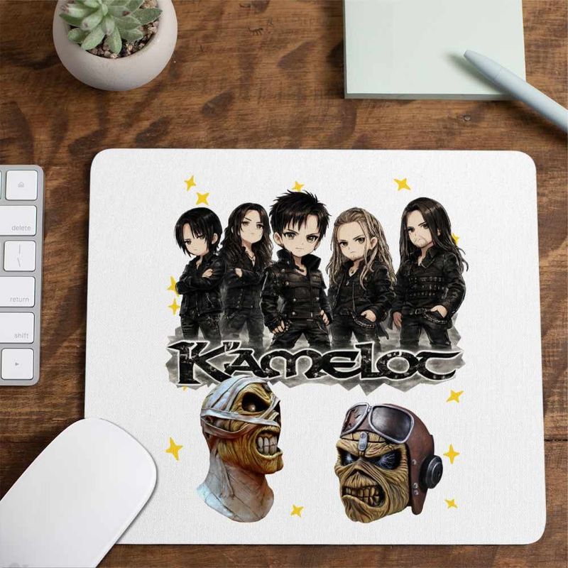 PC, gaming si accesorii - Periferice PC - Mousepad - Mousepad Kamelot Rock Band, 21x19cm - Infinity.ro