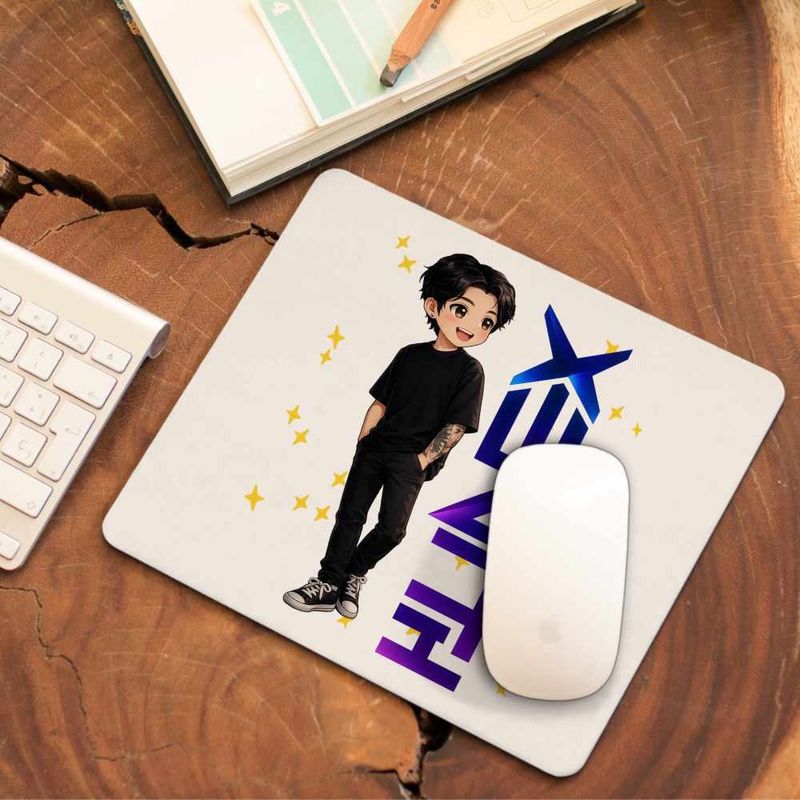 PC, gaming si accesorii - Periferice PC - Mousepad - Mousepad Xenith DJ Kpop Anime, 21x19cm - Infinity.ro