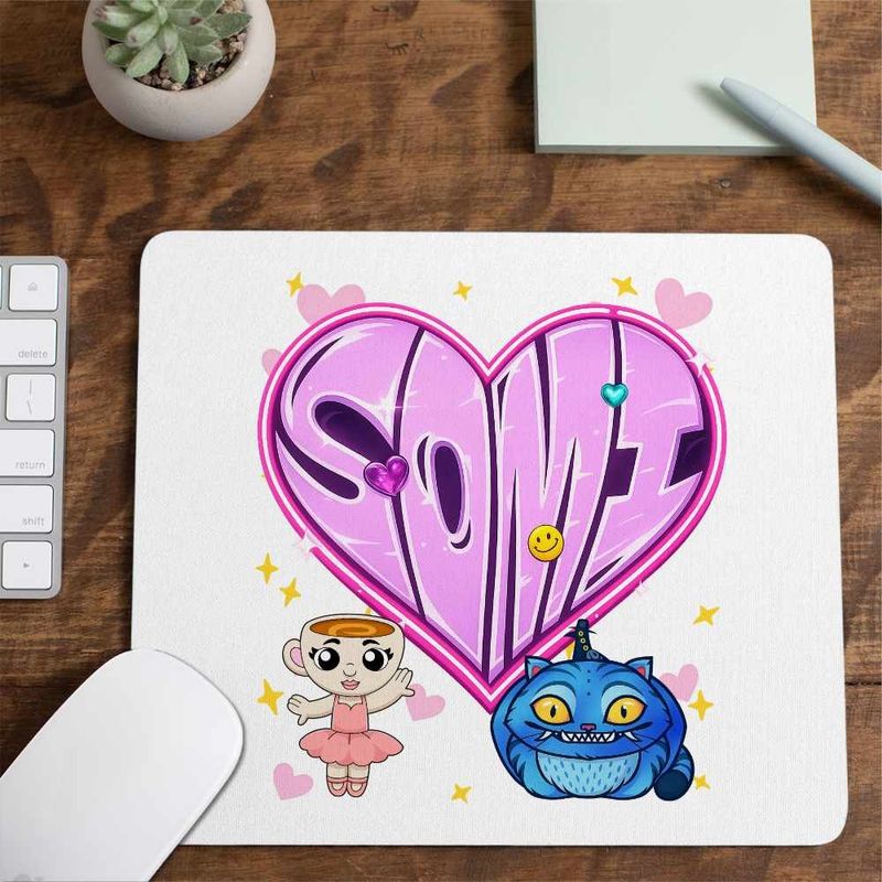 PC, gaming si accesorii - Periferice PC - Mousepad - Mousepad Jeon Somi Love Kpop Merch, 21x19cm - Infinity.ro