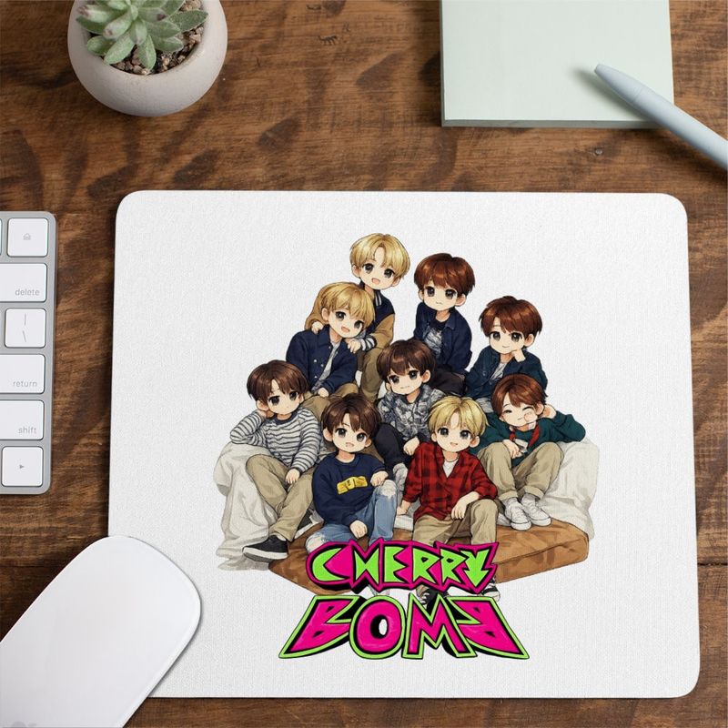 PC, gaming si accesorii - Periferice PC - Mousepad - Mousepad NCT 127 Cartoon Kpop Merch, 21x19cm - Infinity.ro