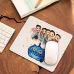 PC, gaming si accesorii - Periferice PC - Mousepad - Mousepad Red Velvet Cartoon Chibi Kpop, 21x19cm - Infinity.ro