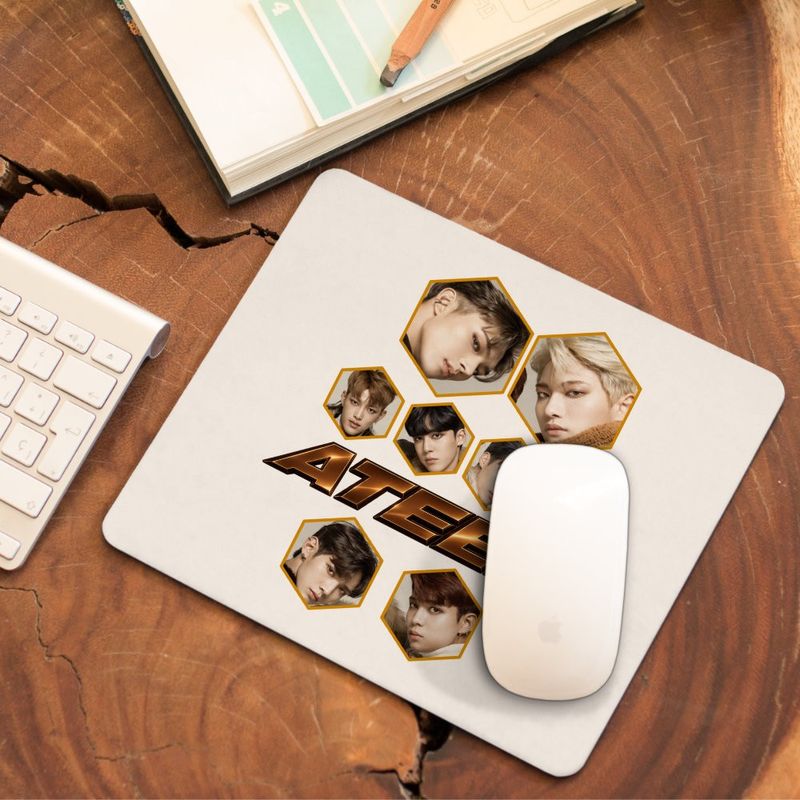 PC, gaming si accesorii - Periferice PC - Mousepad - Mousepad Ateez Korea Kpop, 21x19cm - Infinity.ro