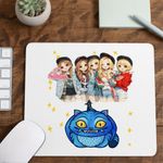 PC, gaming si accesorii - Periferice PC - Mousepad - Mousepad Red Velvet Cartoon Chibi Kpop, 21x19cm - Infinity.ro