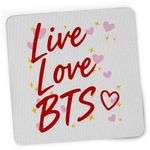 PC, gaming si accesorii - Periferice PC - Mousepad - Mousepad Live Love BTS Bangtan K-Pop, 21x19cm - Infinity.ro