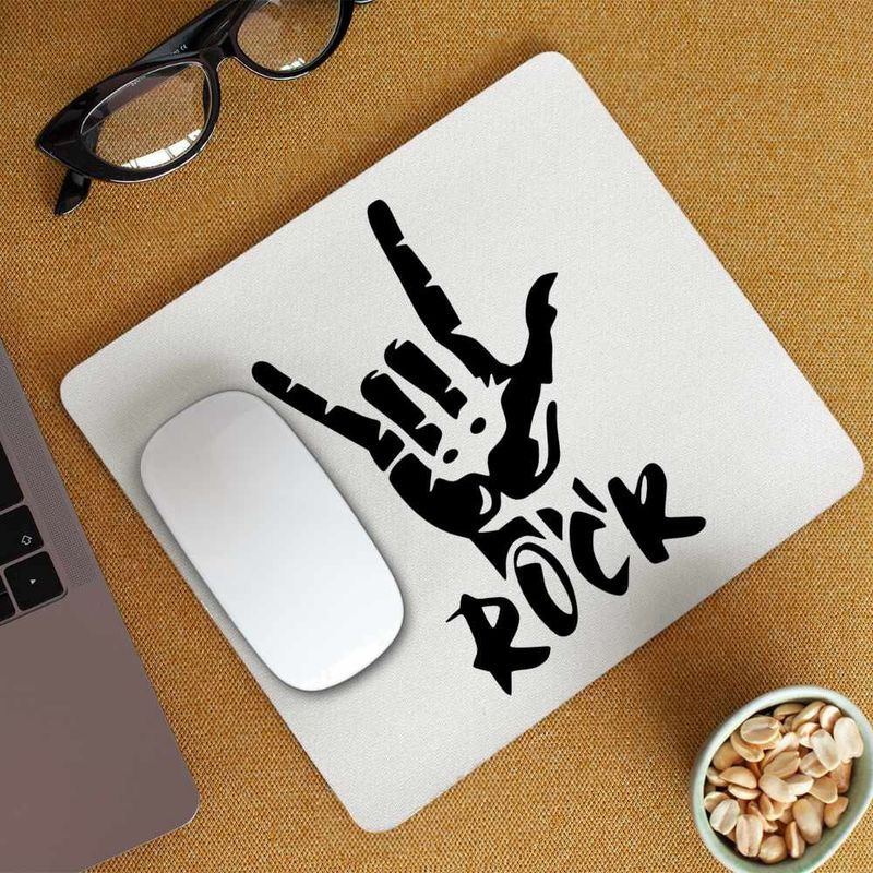 PC, gaming si accesorii - Periferice PC - Mousepad - Mousepad Rock Hand Metallica AC/DC Led Zeppelin, 21x19cm - Infinity.ro