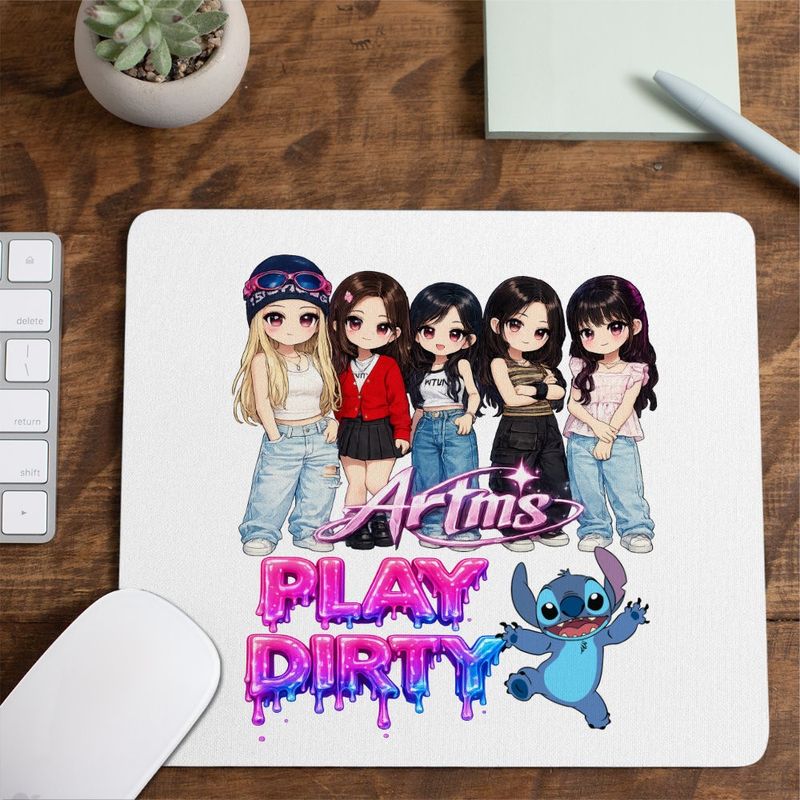 PC, gaming si accesorii - Periferice PC - Mousepad - Mousepad Artms Cartoon Merch Kpop, 21x19cm - Infinity.ro