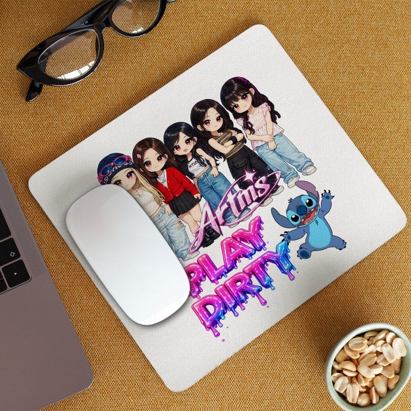 PC, gaming si accesorii - Periferice PC - Mousepad - Mousepad Artms Cartoon Merch Kpop, 21x19cm - Infinity.ro
