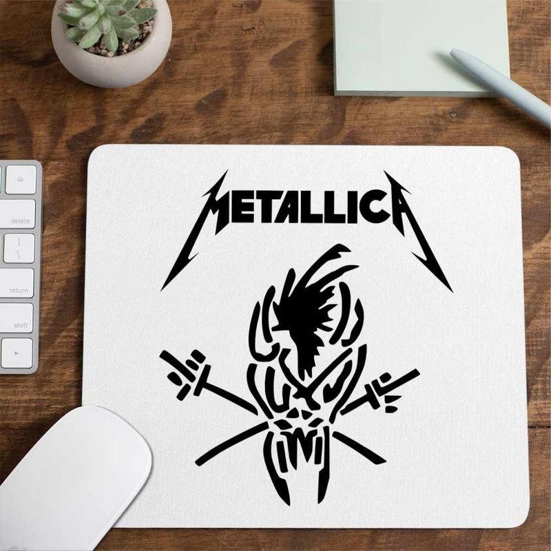 PC, gaming si accesorii - Periferice PC - Mousepad - Mousepad Metallica Merch Skeleton, 21x19cm - Infinity.ro