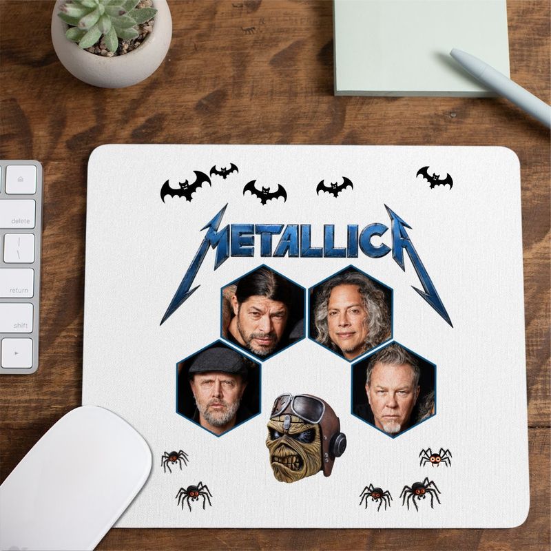 PC, gaming si accesorii - Periferice PC - Mousepad - Mousepad Metallica Merch Damage, 21x19cm - Infinity.ro