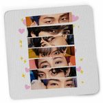 PC, gaming si accesorii - Periferice PC - Mousepad - Mousepad Kpop BTS Eyes Bangtan, 21x19cm - Infinity.ro