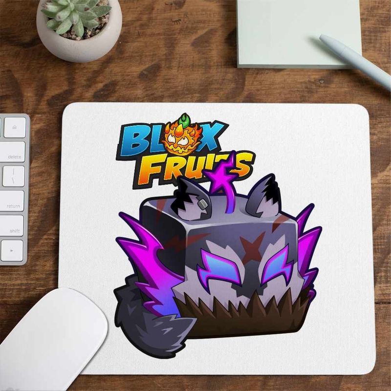 PC, gaming si accesorii - Periferice PC - Mousepad - Mousepad Blox Fruits Werewolf Fruit Roblox Fructe, 21x19cm - Infinity.ro