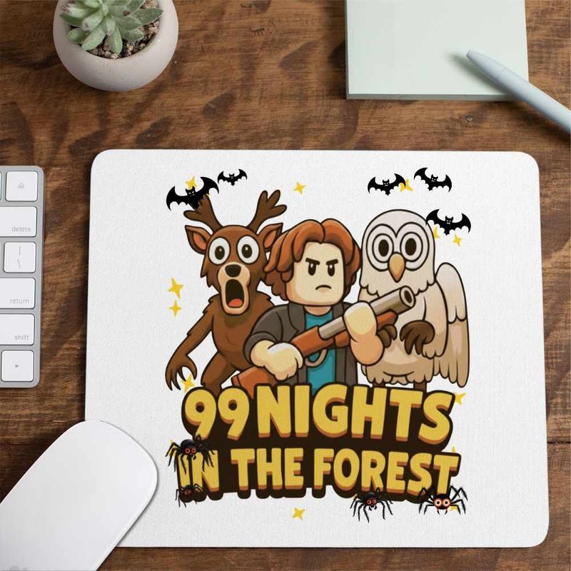 PC, gaming si accesorii - Periferice PC - Mousepad - Mousepad 99 Nights Forest Roblox, 21x19cm - Infinity.ro