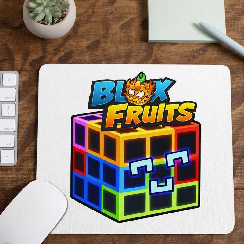 PC, gaming si accesorii - Periferice PC - Mousepad - Mousepad Blox Fruits Creation Fruit Roblox Fructe, 21x19cm - Infinity.ro