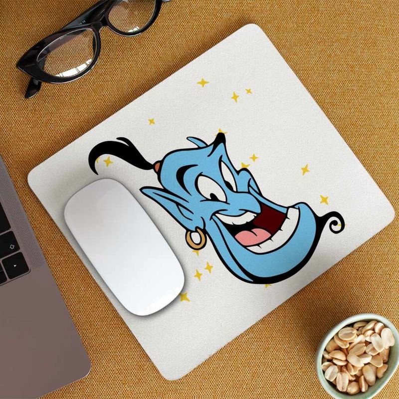 PC, gaming si accesorii - Periferice PC - Mousepad - Mousepad Aladdin Genie Duh Lampa Fermecata Alibaba, 21x19cm - Infinity.ro