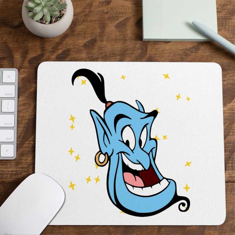 PC, gaming si accesorii - Periferice PC - Mousepad - Mousepad Aladdin Genie Duh Lampa Fermecata Alibaba, 21x19cm - Infinity.ro