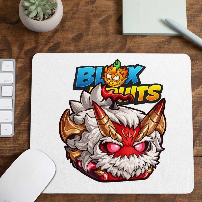 PC, gaming si accesorii - Periferice PC - Mousepad - Mousepad Blox Fruits Fiend Fruit Roblox Fructe, 21x19cm - Infinity.ro