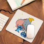 PC, gaming si accesorii - Periferice PC - Mousepad - Mousepad Dumbo Stitch Timothy Soricel Elefant Circ, 21x19cm - Infinity.ro