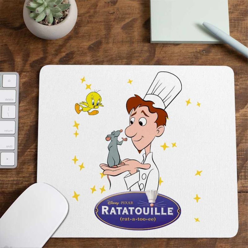 PC, gaming si accesorii - Periferice PC - Mousepad - Mousepad Ratatouille Alfredo Remy Bucatar, 21x19cm - Infinity.ro