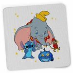 PC, gaming si accesorii - Periferice PC - Mousepad - Mousepad Dumbo Stitch Timothy Soricel Elefant Circ, 21x19cm - Infinity.ro