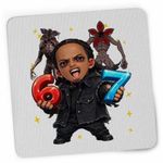 PC, gaming si accesorii - Periferice PC - Mousepad - Mousepad Playboi Carti Six Seven 67, 21x19cm - Infinity.ro