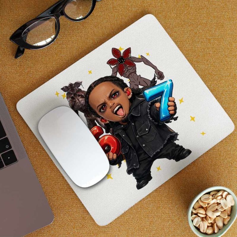 PC, gaming si accesorii - Periferice PC - Mousepad - Mousepad Playboi Carti Six Seven 67, 21x19cm - Infinity.ro