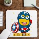 PC, gaming si accesorii - Periferice PC - Mousepad - Mousepad Minions Captain America Despicable, 21x19cm - Infinity.ro