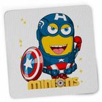 PC, gaming si accesorii - Periferice PC - Mousepad - Mousepad Minions Captain America Despicable, 21x19cm - Infinity.ro