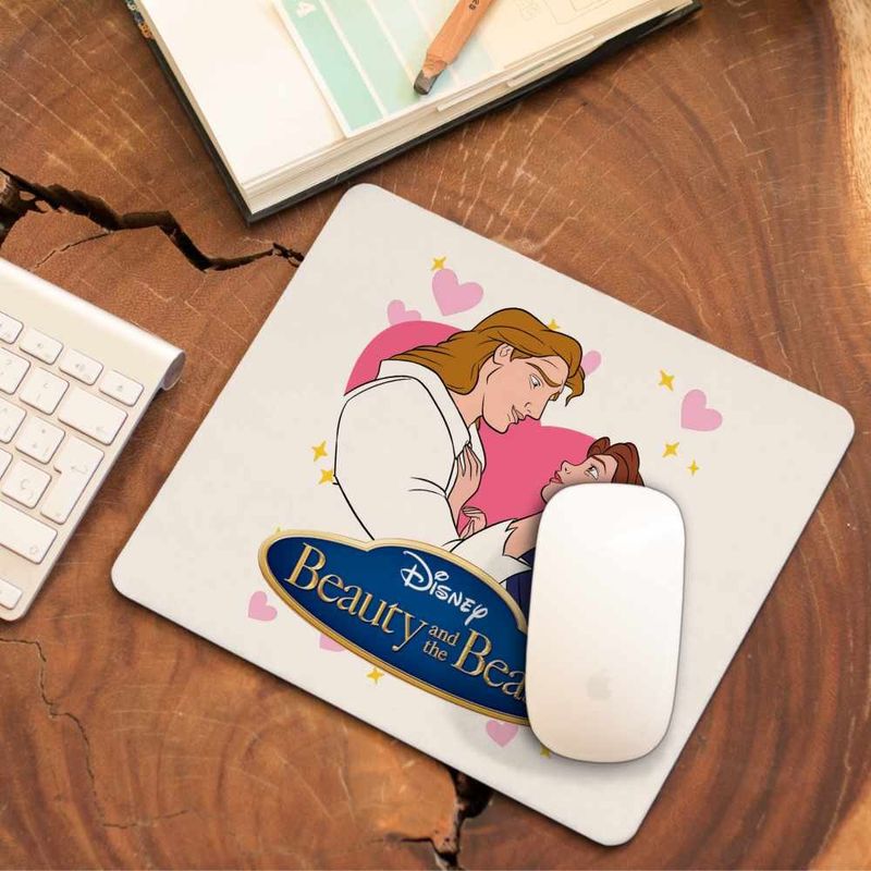 PC, gaming si accesorii - Periferice PC - Mousepad - Mousepad Frumoasa si Bestia Print, 21x19cm - Infinity.ro