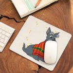 PC, gaming si accesorii - Periferice PC - Mousepad - Mousepad Doamna si Vagabondul Jock Catel Scottish Terrier, 21x19cm - Infinity.ro