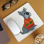 PC, gaming si accesorii - Periferice PC - Mousepad - Mousepad Doamna si Vagabondul Jock Catel Scottish Terrier, 21x19cm - Infinity.ro