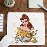 PC, gaming si accesorii - Periferice PC - Mousepad - Mousepad Frumoasa si Bestia Lumanar, 21x19cm - Infinity.ro