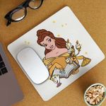 PC, gaming si accesorii - Periferice PC - Mousepad - Mousepad Frumoasa si Bestia Lumanar, 21x19cm - Infinity.ro