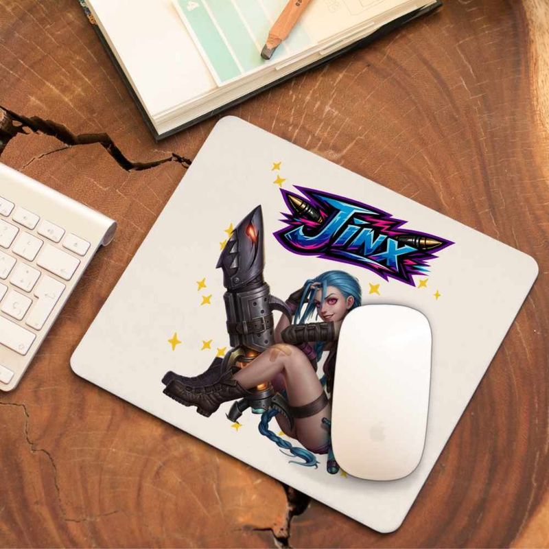 PC, gaming si accesorii - Periferice PC - Mousepad - Mousepad Arcane Jinx Runeterra, 21x19cm - Infinity.ro