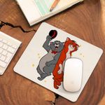 PC, gaming si accesorii - Periferice PC - Mousepad - Mousepad Pisicile Aristocrate Omalley Scat Cat, 21x19cm - Infinity.ro