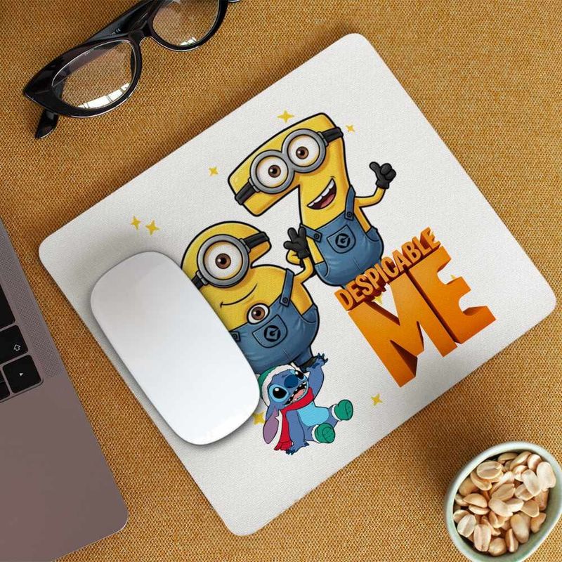 PC, gaming si accesorii - Periferice PC - Mousepad - Mousepad Minions Six Seven 67 Sase Sapte Despicable, 21x19cm - Infinity.ro