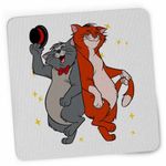 PC, gaming si accesorii - Periferice PC - Mousepad - Mousepad Pisicile Aristocrate Omalley Scat Cat, 21x19cm - Infinity.ro