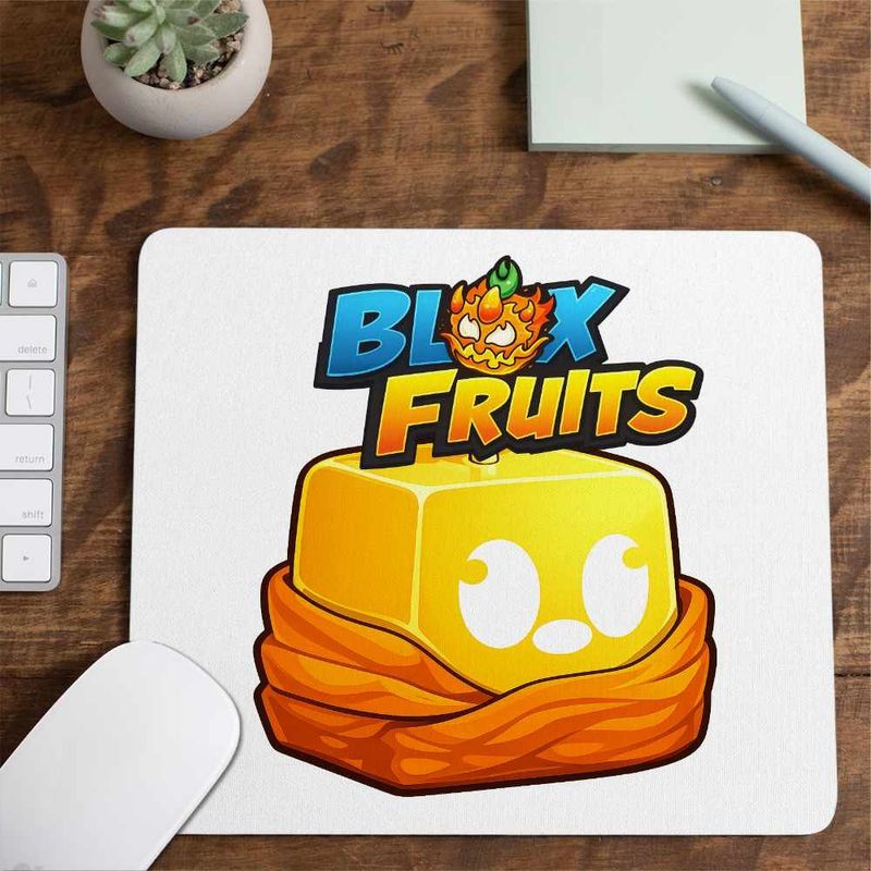 PC, gaming si accesorii - Periferice PC - Mousepad - Mousepad Blox Fruits Buddha Fruit Roblox Fructe, 21x19cm - Infinity.ro